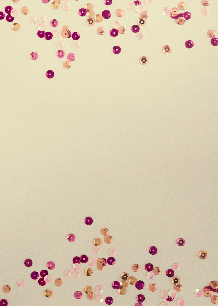 Sequins - Gold & Pink